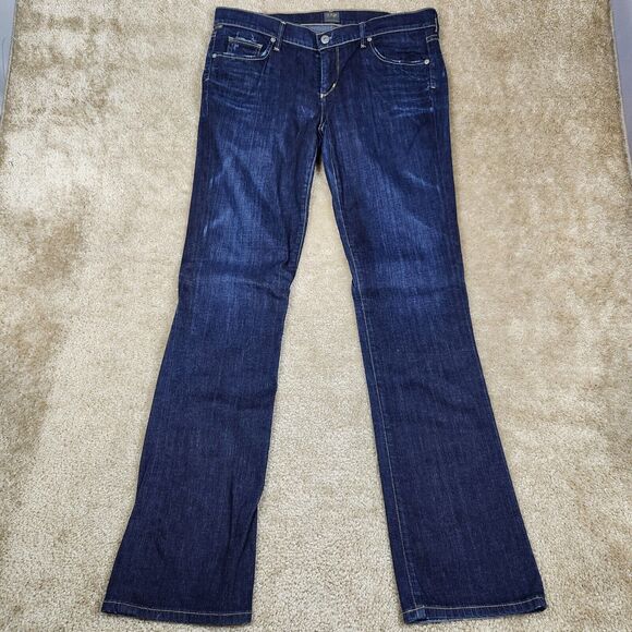 Citizens Of Humanity Denim - Citizens Of Humanity Dark Blue Straight Leg Jeans
